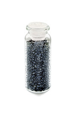 Jar with black beads