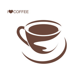 Coffee cup with plate on isolated white background