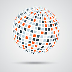 Abstract color sphere