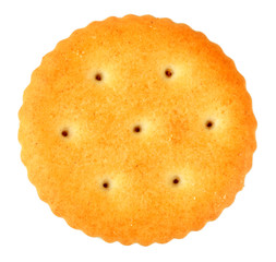 Delicious cracker isolated on white