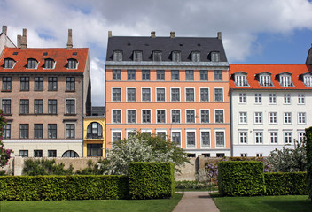 Fototapeta na wymiar Kopenhaga Domy