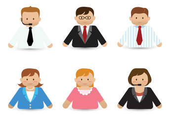Fototapeta premium Set Of Business People Icons, Avatar people icons
