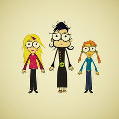 Vector Girls, Women Illustration