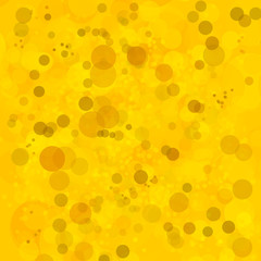 Abstract background yellow bokeh circles