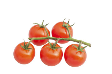 Ripe tomatoes isolated