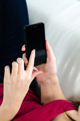 auf dem smartphone tippen