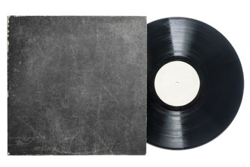 Fototapeta premium Retro LP vynil record with sleeve