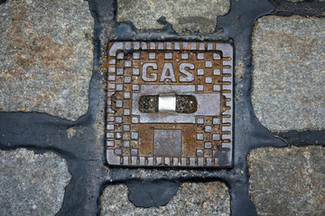 Deckel zur Gasleitung