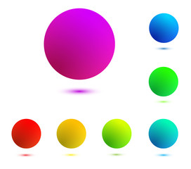 colorful balls isolated