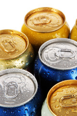 Metal tin isolated on white