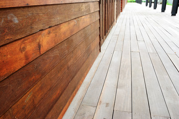 Old floor and new wall