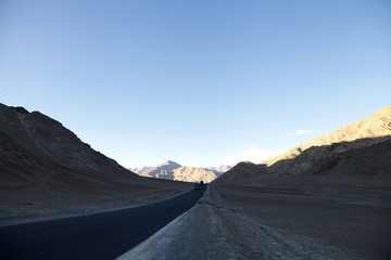 Leh-Kargil-Srinagar highway near magnetic hill in Ladakh