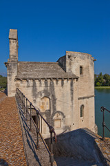 Chapel of Saint-Nicolas on Saint-Benezet bridge. Avignon, France