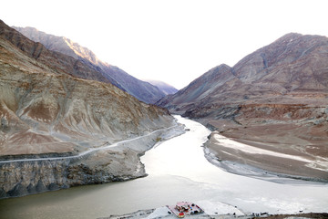 Confluence of Indus and Zanskar river, Ladakh