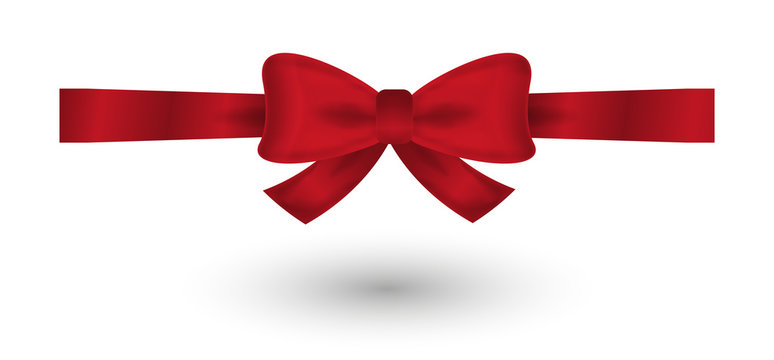 red elegant bow