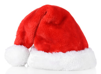 Obraz na płótnie Canvas Christmas kapelusz na białym