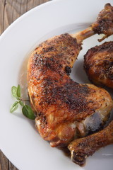 grilled chicken legs