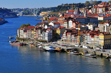 Fototapeta na wymiar Panorama of Portu