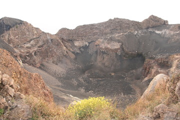 Crater of a volcano