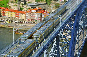 Trams on the bridge