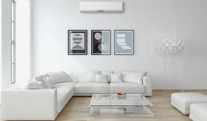 Interno con aria condizionata