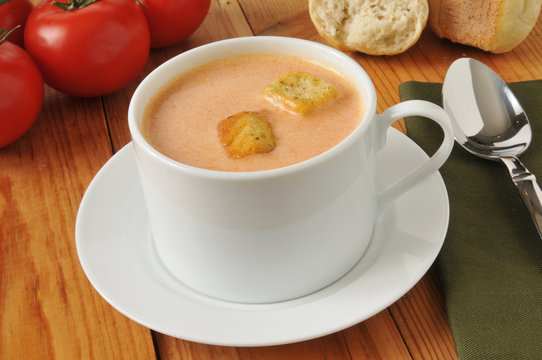 Cream of tomato soup
