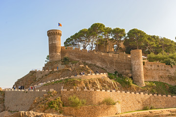 Medieval castle in Tossa de Mar, Spain