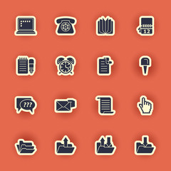 vector computer icon set