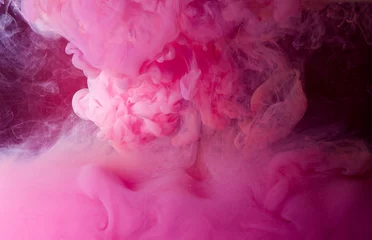 Fotobehang roze rook © honcharr