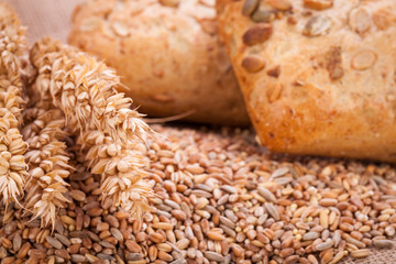 frisch gebackenes knuspriges brot detail