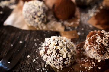 White and dark chocolate