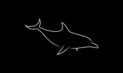 Obraz premium Wektor delfinów