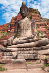 bouddha du temple de wat phra mahathat, Thaïlande