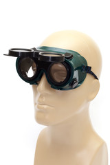 green protective eyewear for welding