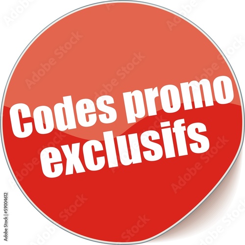 "étiquette codes promo exclusifs" fichier vectoriel libre de droits sur la banque d
