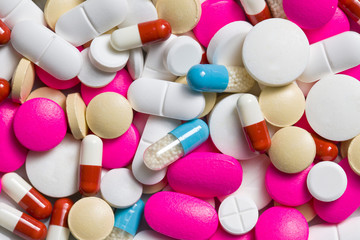 colorful medical pills