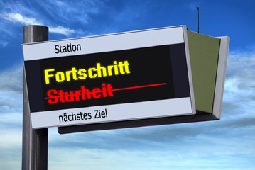 Anzeigetafel 3 - Fortschritt