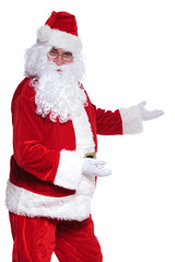 santa claus is showing you something