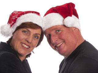 attractive christmas couple - 59009619