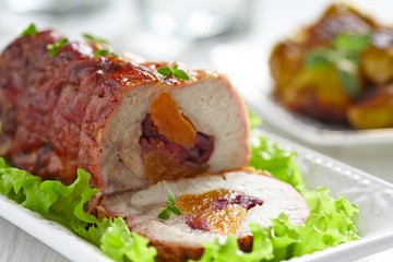 Turkey breast stuffed