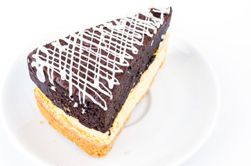 Brownie cheese cake