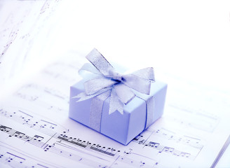 music score and  present
