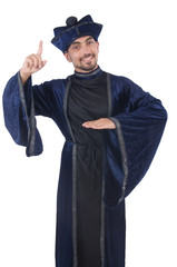Wizard isolated on the wise background