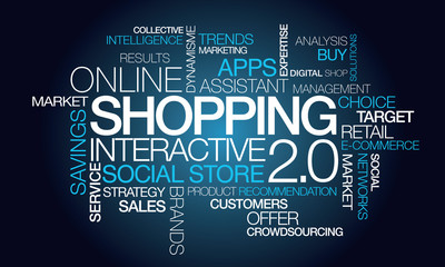 Shopping 2.0 online interactive social e-commerce tag cloud