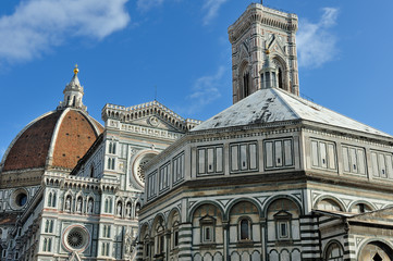 Firenze - Piazza del Duomo, Campanile e Battistero