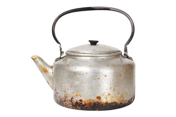 Old rusty kettle