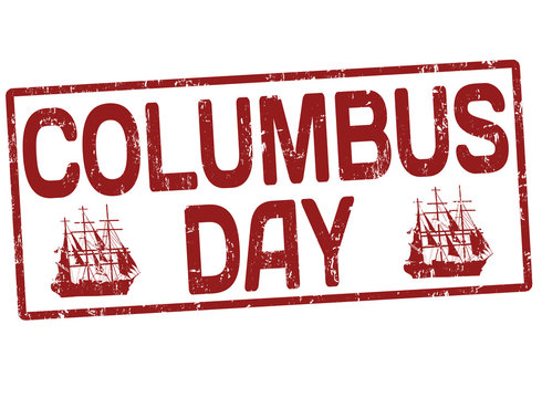 Columbus day stamp