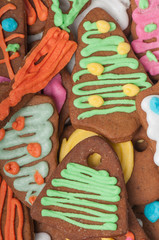 Obraz na płótnie Canvas Top view of gingerbread