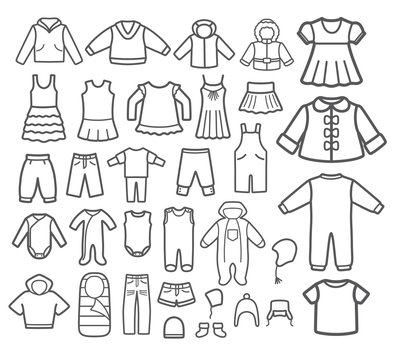 Set of Children clothing.