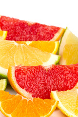 Fototapeta na wymiar mixed citrus fruis